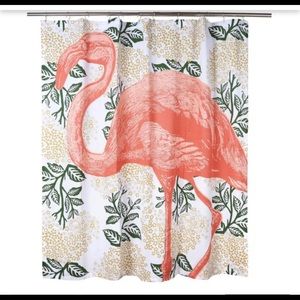 Anthropologie x Thomas Paul Flamingo Bloomsbury Shower Curtain Coral